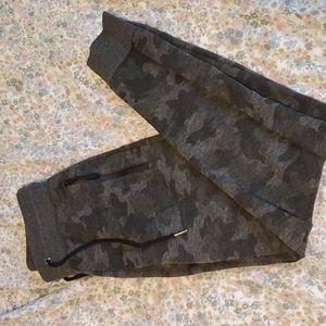 Grey camo joggers